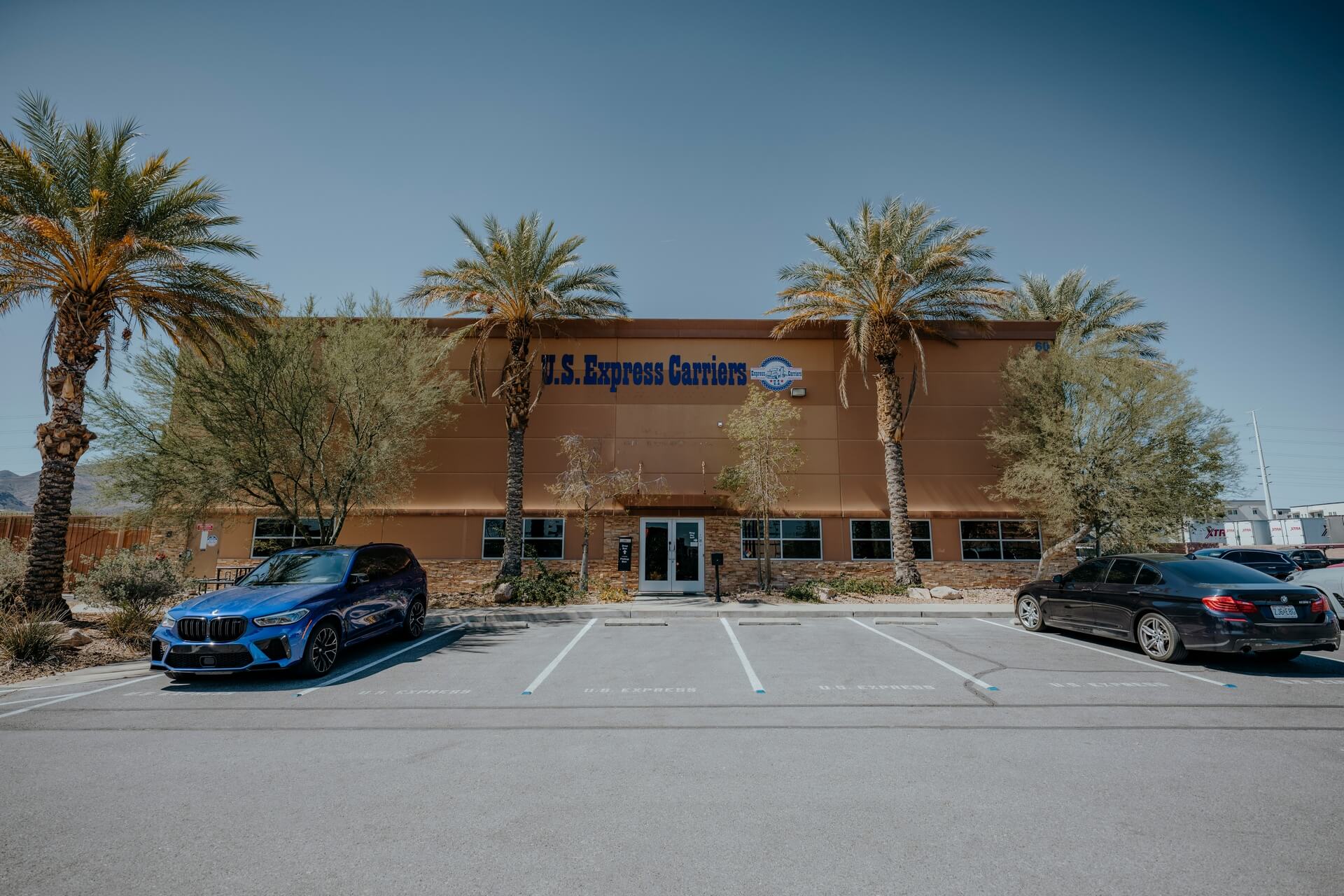 US Express Carriers office building entrance in Henderson, Nevada